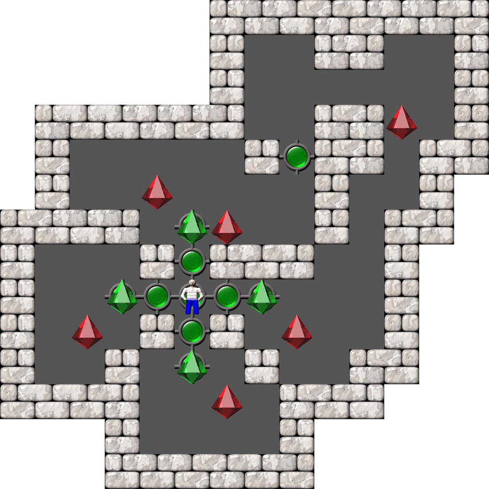 Sokoban Mass Remodel level 1880